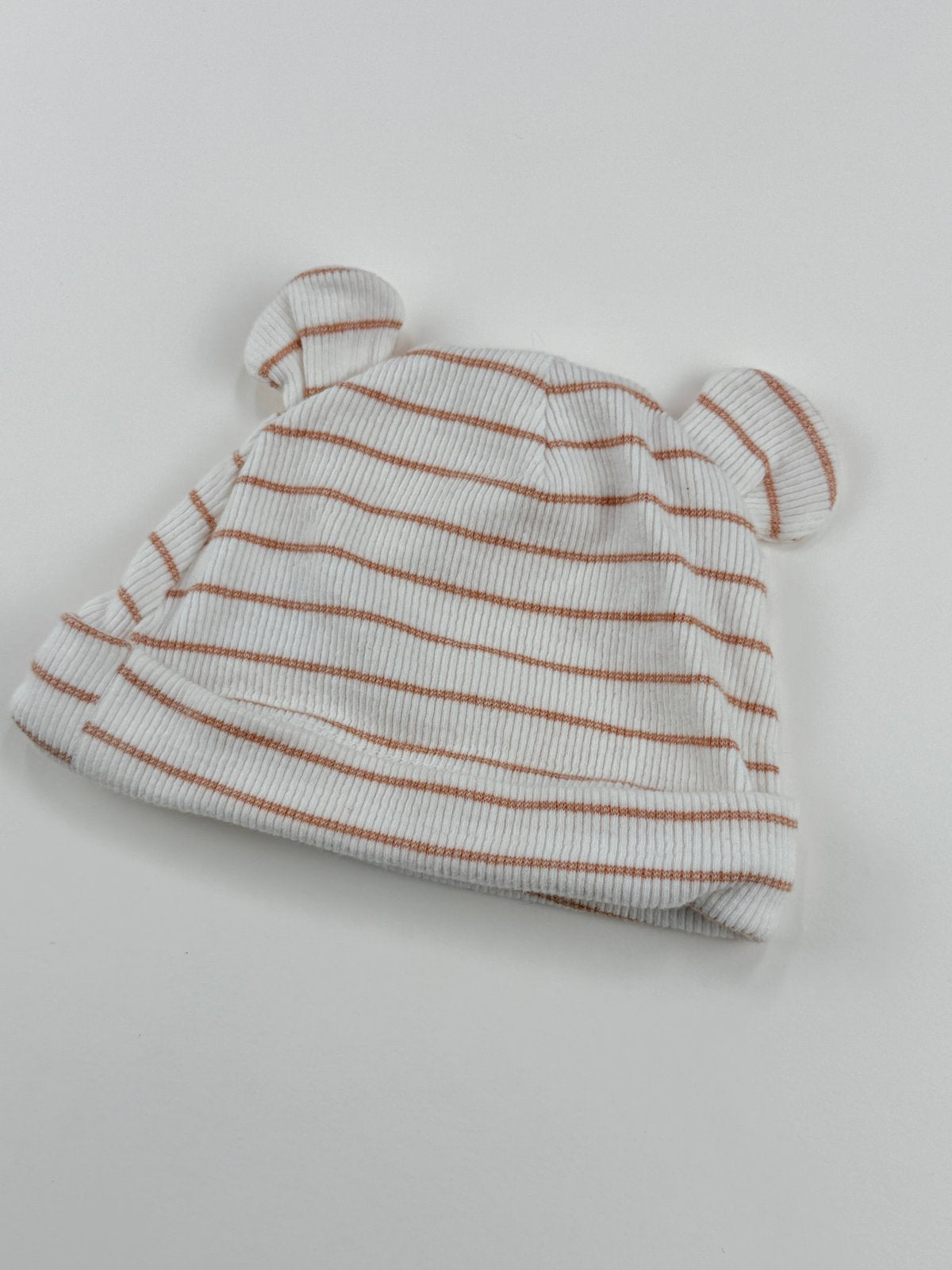Carter's Striped Bear Ear Hat NB