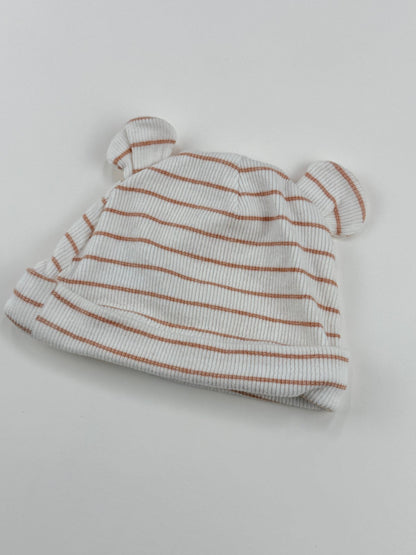 Carter's Striped Bear Ear Hat NB
