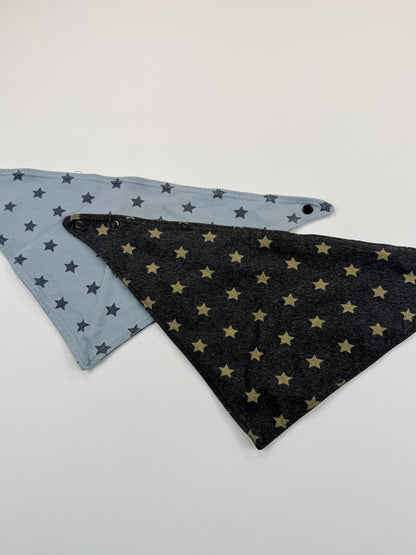 Star & Polka Dot Bandana Bibs Set of 2 0-12M