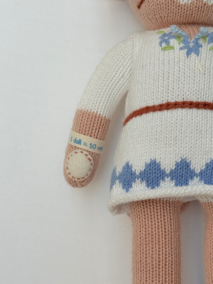 Cuddle+Kind Knit Cat Doll in Dress