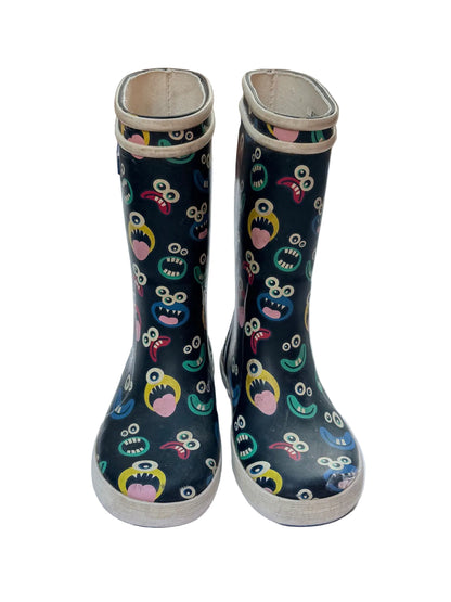 Aigle Monster Print Rain Boots Size 30