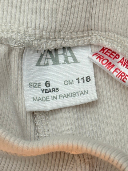 Zara Ribbed Knit Leggings Size 6Y