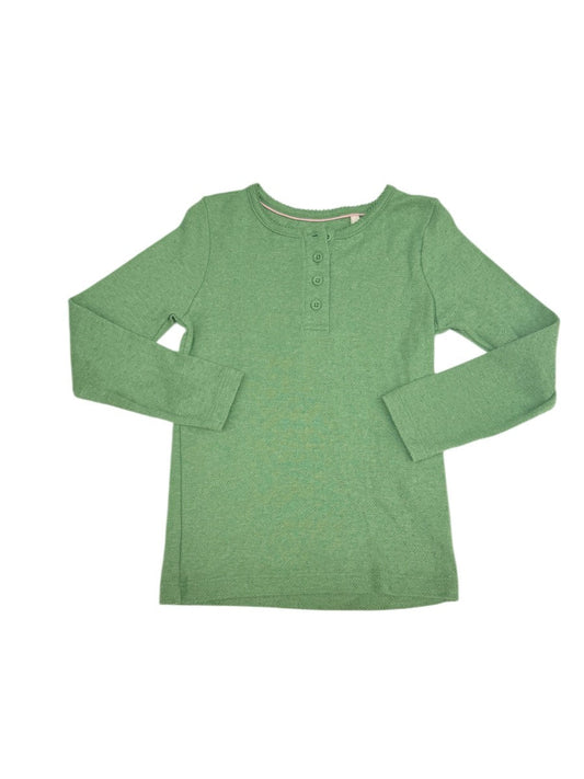 Boden Green Pointelle Top 5-6Y