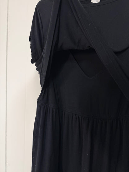 Gap Maternity Black T-Shirt Dress Size M