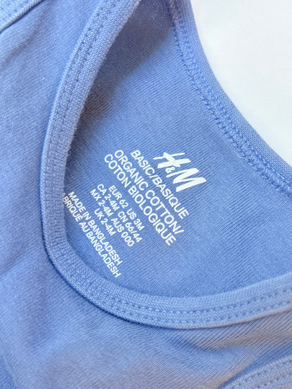 H&M Basic Organic Cotton Bodysuit Set 3M