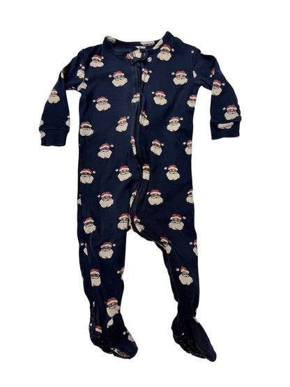 Baby Gap Santa Print Footed Sleeper 6-12M