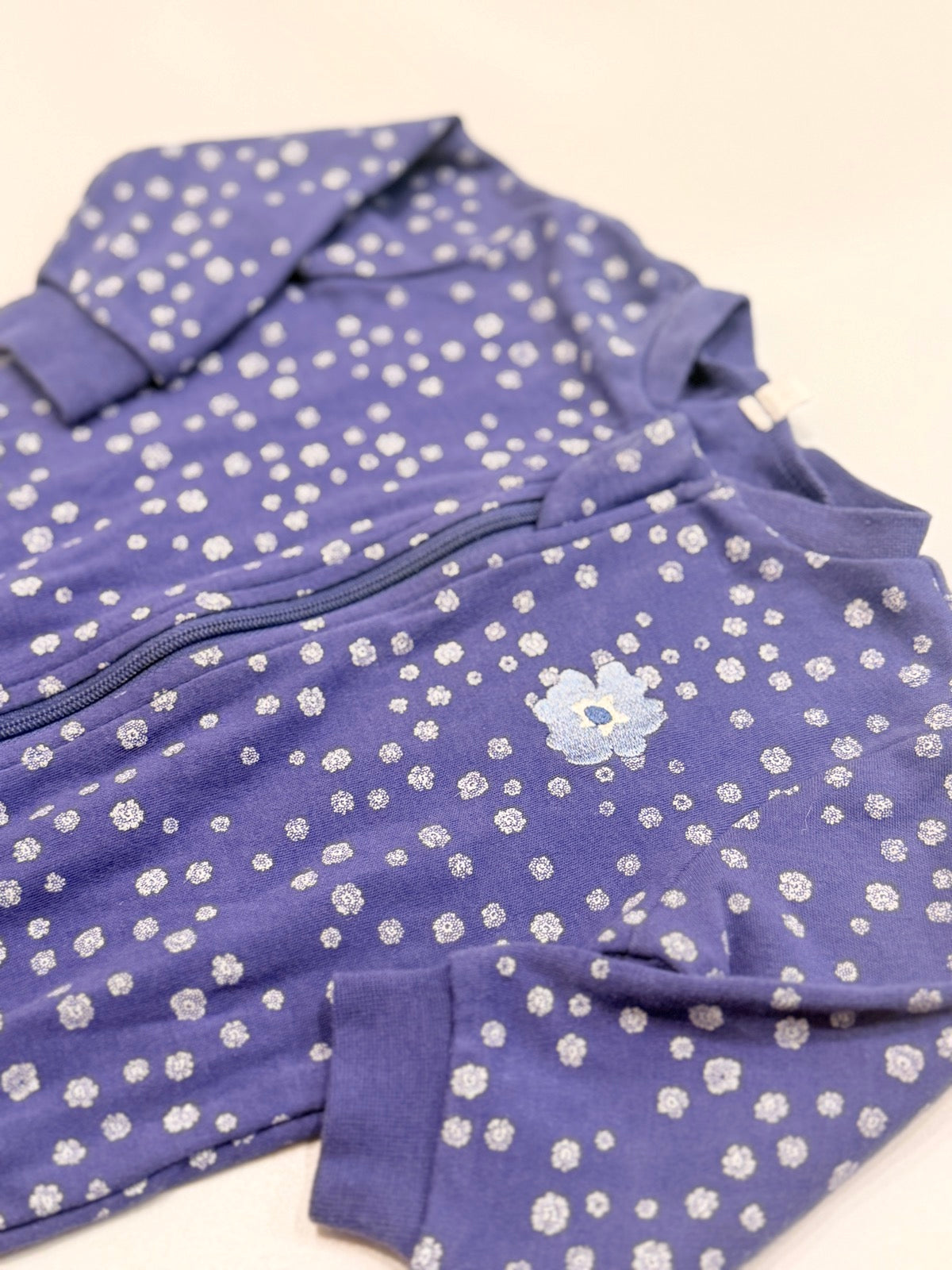 Pekkle Floral Footed Sleeper 3M