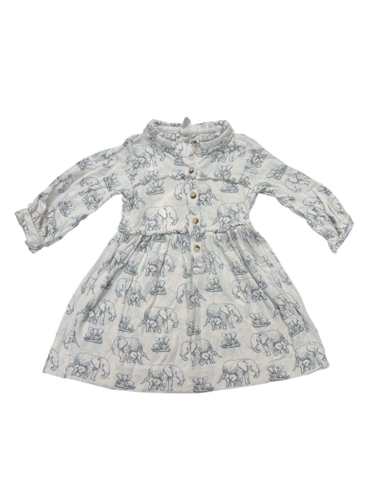 Kate Quinn Elephant Print Dress 2T