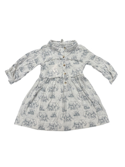Kate Quinn Elephant Print Dress 2T