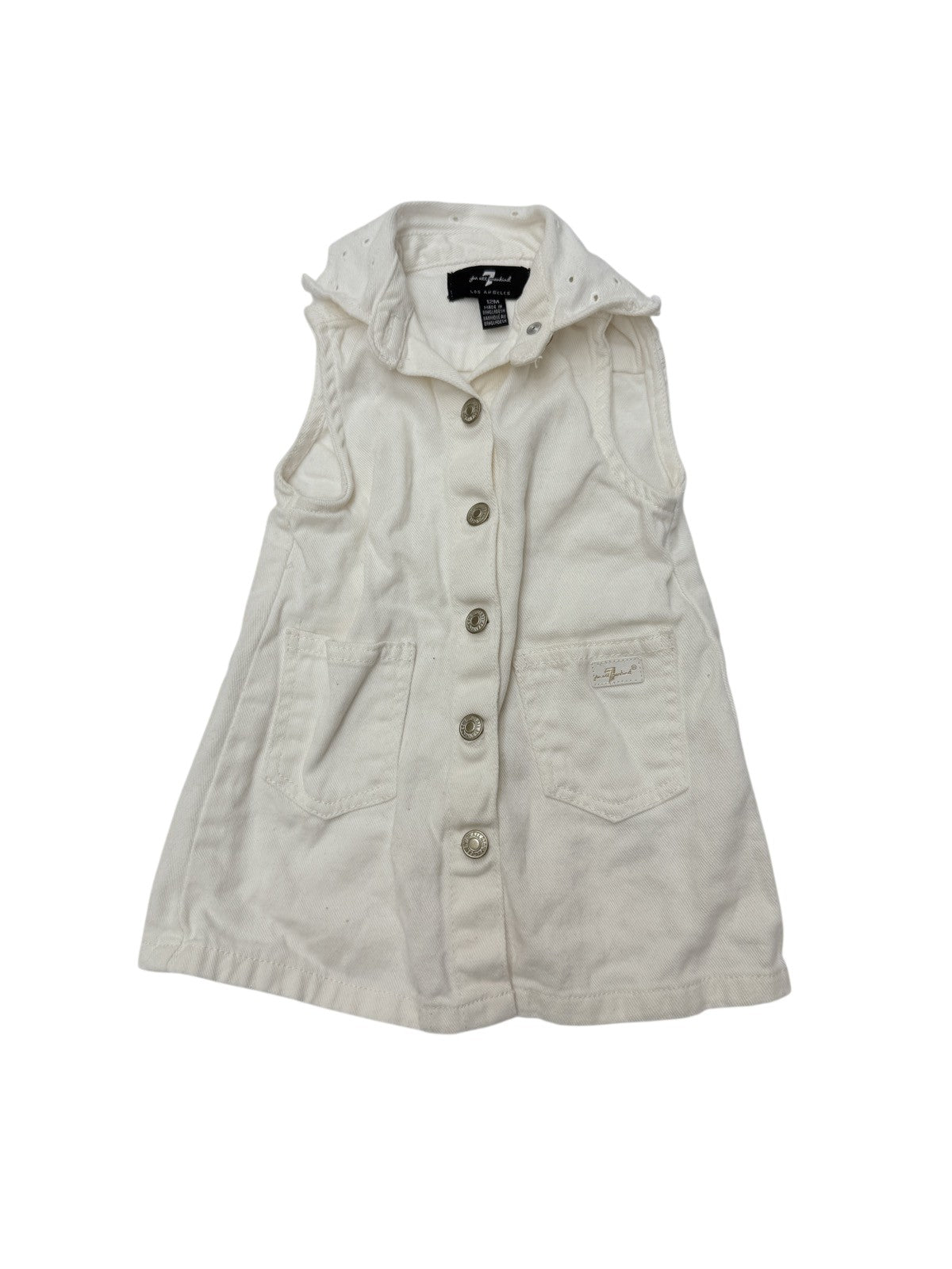 7 For All Mankind Denim Hooded Dress 12M