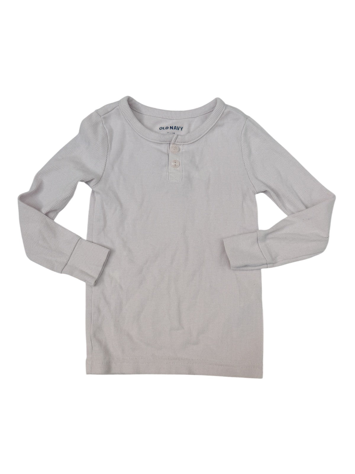 Old Navy Pink Ribbed Long Sleeve Bodysuit 3T