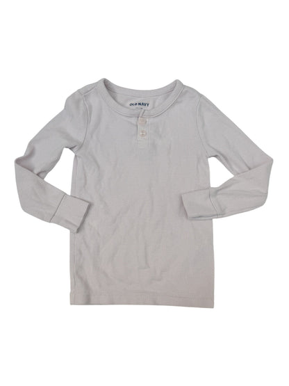 Old Navy Pink Ribbed Long Sleeve Bodysuit 3T