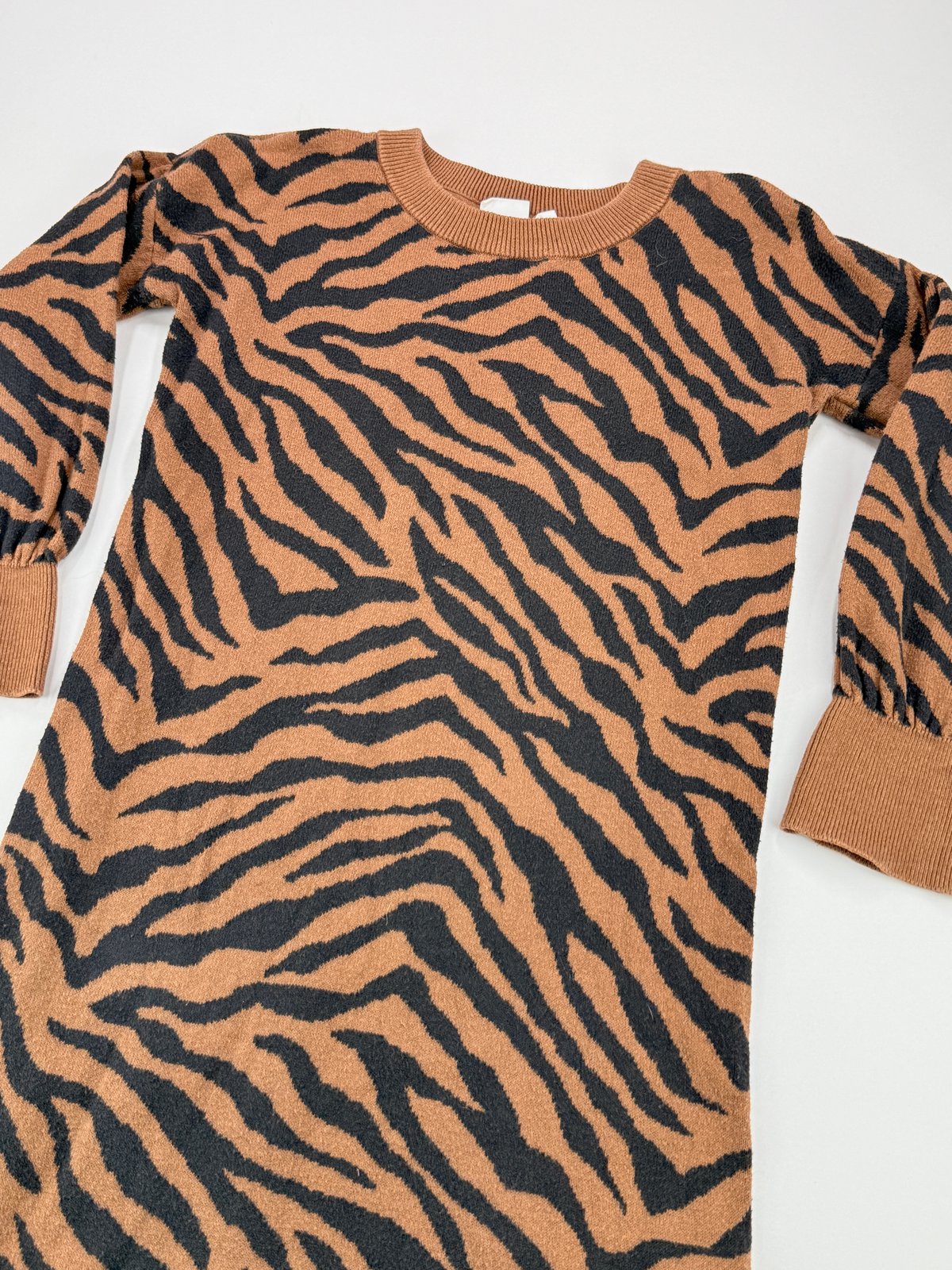 Gap Kids Tiger Stripe Knit Dress Size 4-5