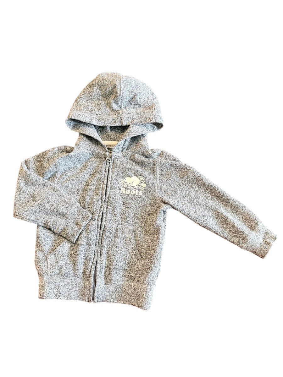 Roots Kids Gray Zip Hoodie 4T