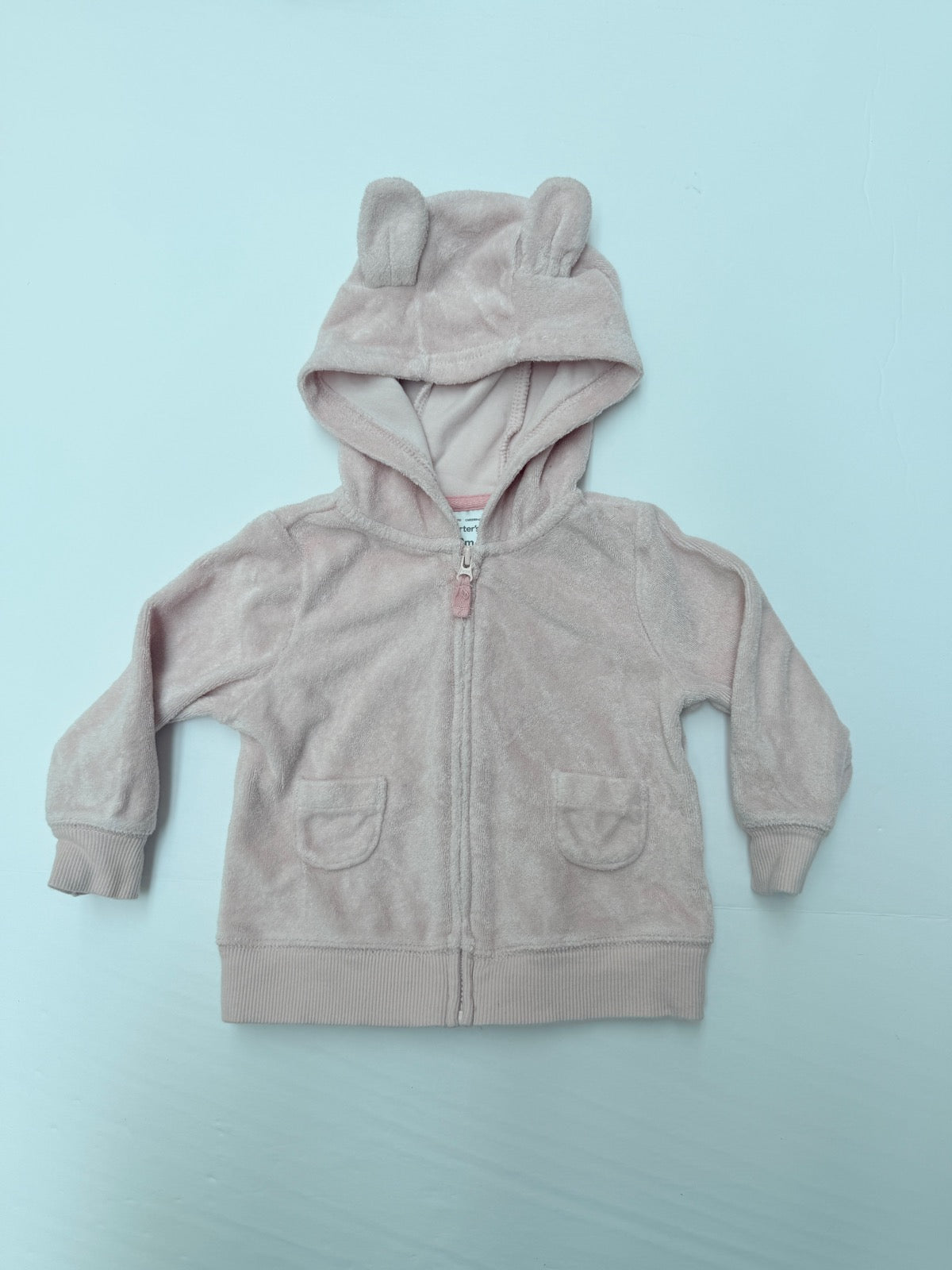 Carter's Pink Bunny Velour Two-Piece Set 9M