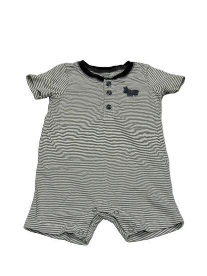 Carter's Striped Rhino Romper 12m