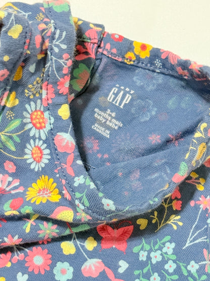 Baby Gap Floral Navy Tank Top 3-6M