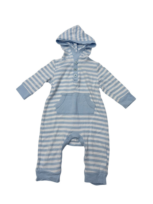 Old Navy Striped Hooded Romper 3-6 Months