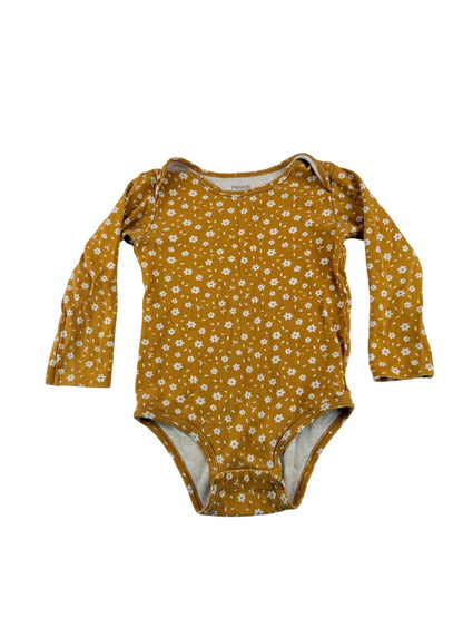 Pekkle Floral Long Sleeve Bodysuit 24M