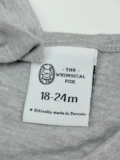 The Whimsical Fox Grey Tiered Ruffle Dress 18-24M