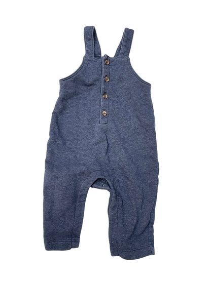 Old Navy Blue Fleece-Lined Overalls 6-12M
