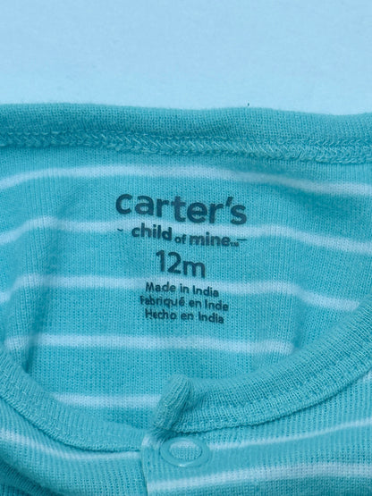 Carter's Dinosaur Striped Romper 12M