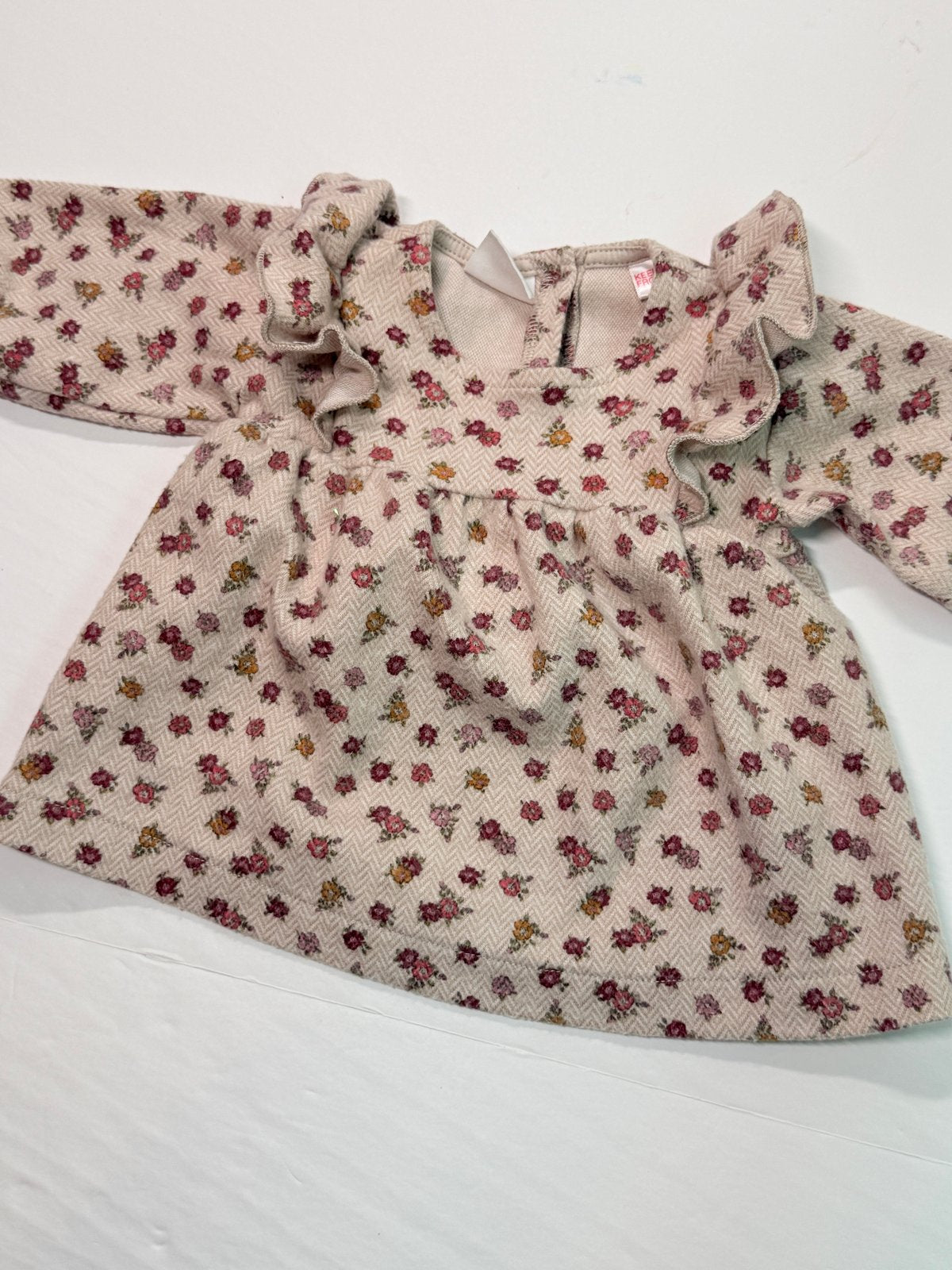 Zara Floral Ruffle Dress 3-6M