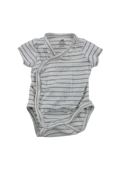 H&M Striped Kimono Bodysuit 3M