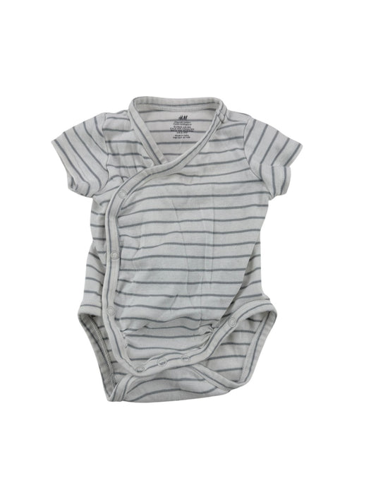 H&M Striped Kimono Bodysuit 3M
