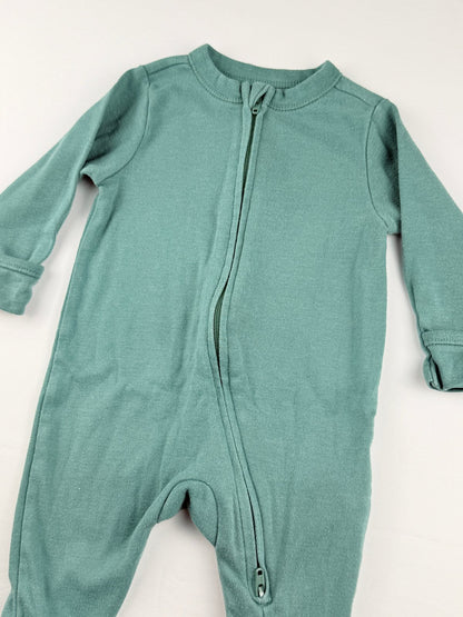 Old Navy Teal Zip Sleeper 0-3M
