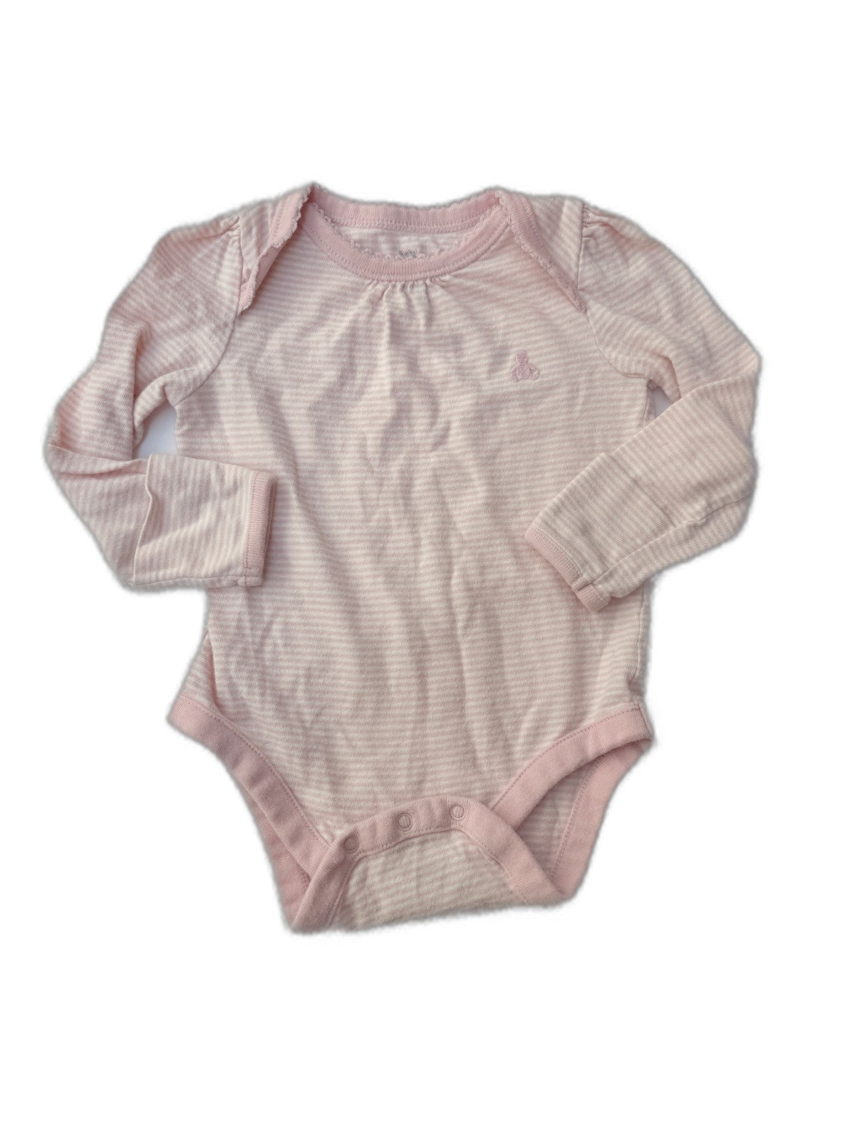 Baby Gap Pink Stripe Organic Cotton Bodysuit 3-6m