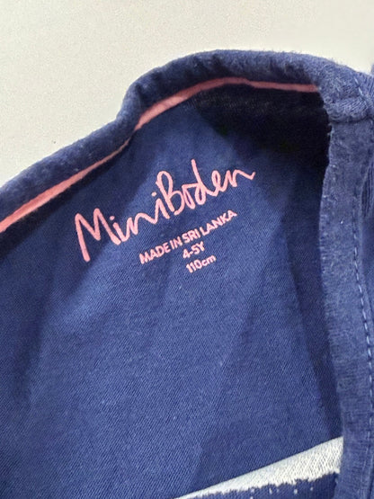 Mini Boden Colorful Bus Appliqué T-Shirt 4-5Y
