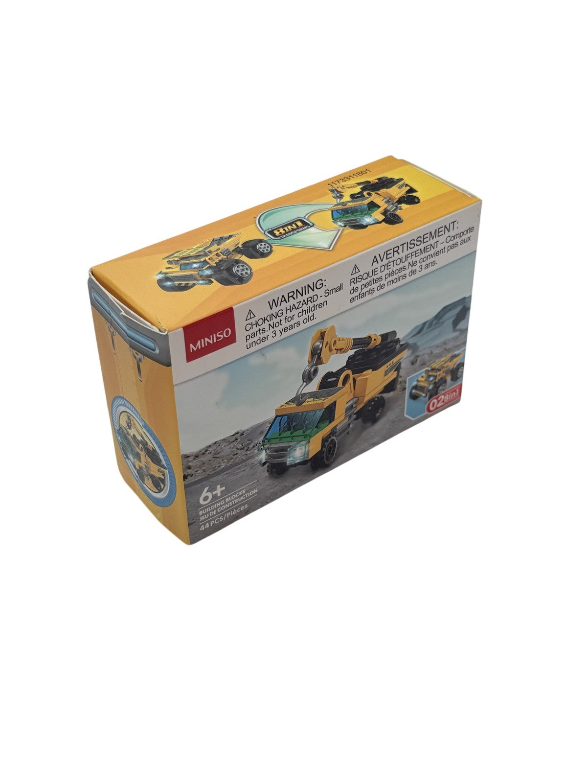 Miniso 8-in-1 Construction Truck Crane Blocks 44pc