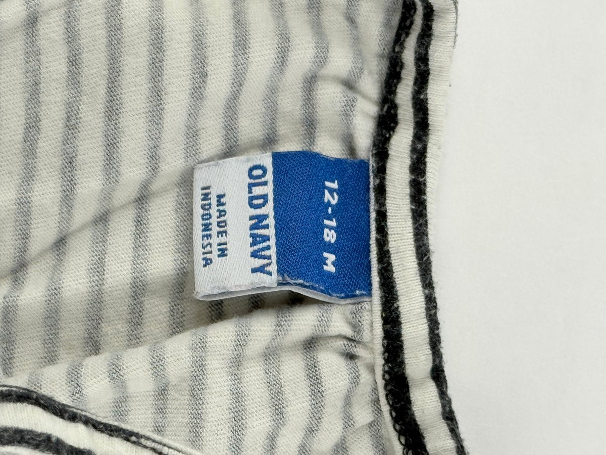 Old Navy Striped Romper 12-18M