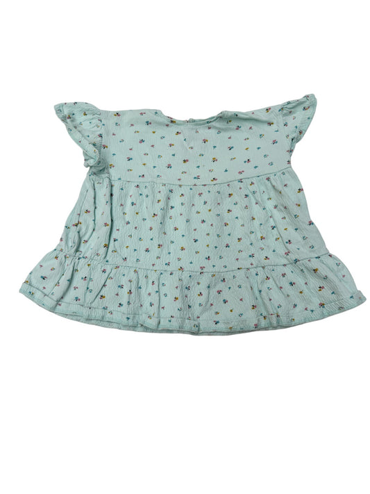 Zara Mint Floral Tiered Top 18-24M