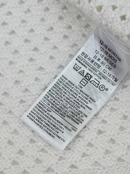 Baby Gap Cream Knit Romper 12-18M