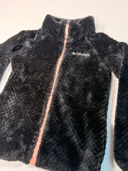 Columbia Black Sherpa Fleece Jacket 10/12Y