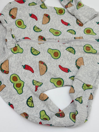 Old Navy Taco Avocado Footed Sleeper 5T