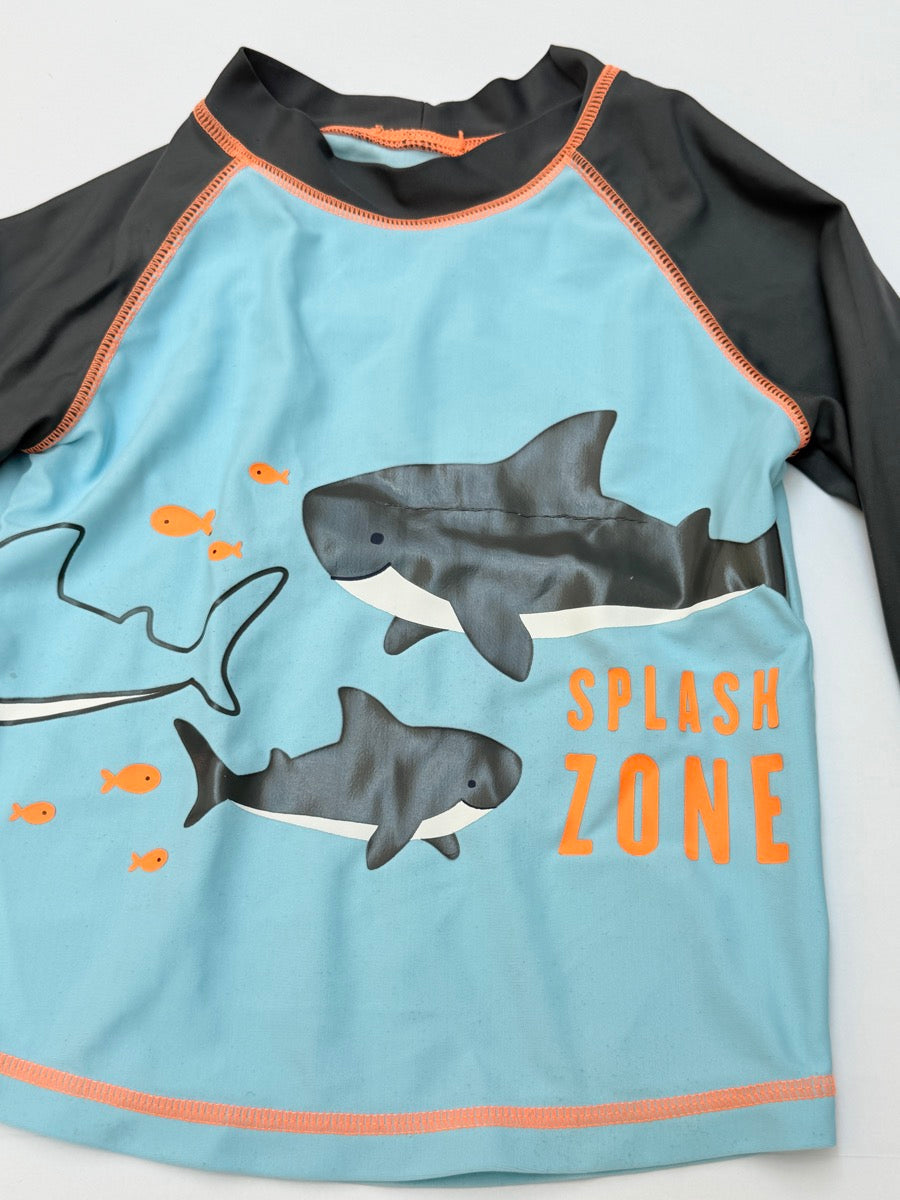 Simple Joys by Carter's Shark Rash Guard 3T