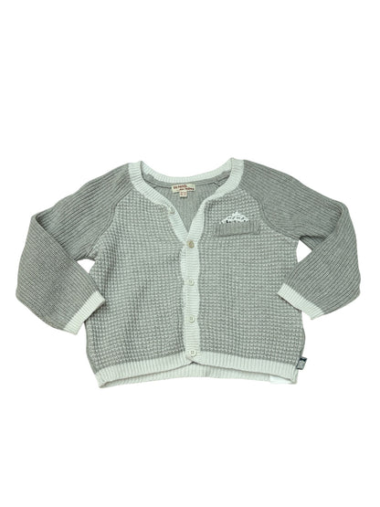 Du Pareil au Même Gray Knit Cardigan 18-24M