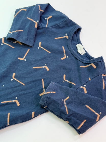 Firsts Hockey Stick Print Bodysuit 6M