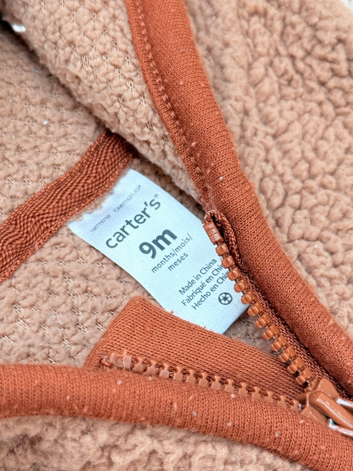 Carter's Sherpa Hooded Jumpsuit 9m