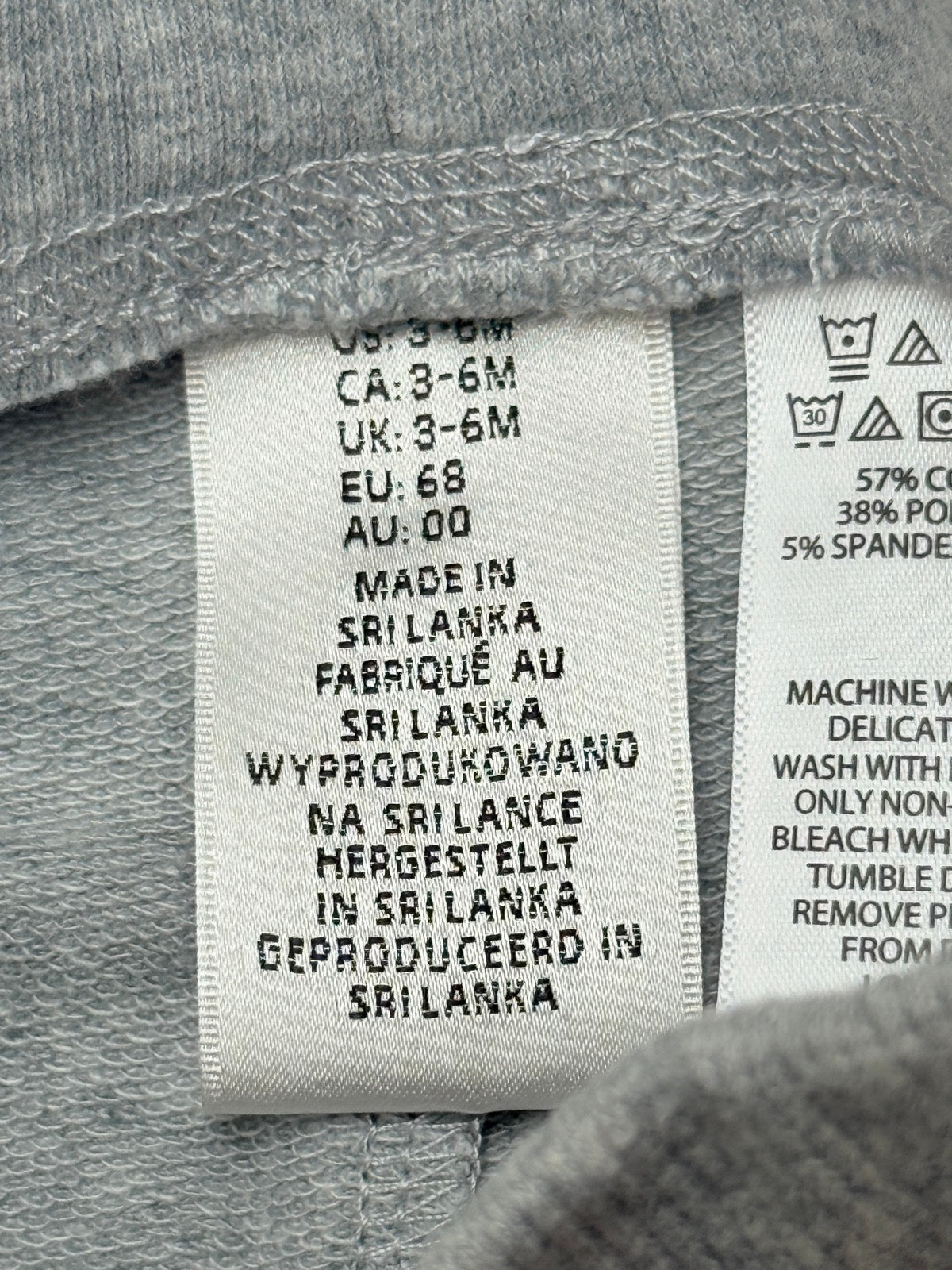 Gray Jogger Pants 3-6M