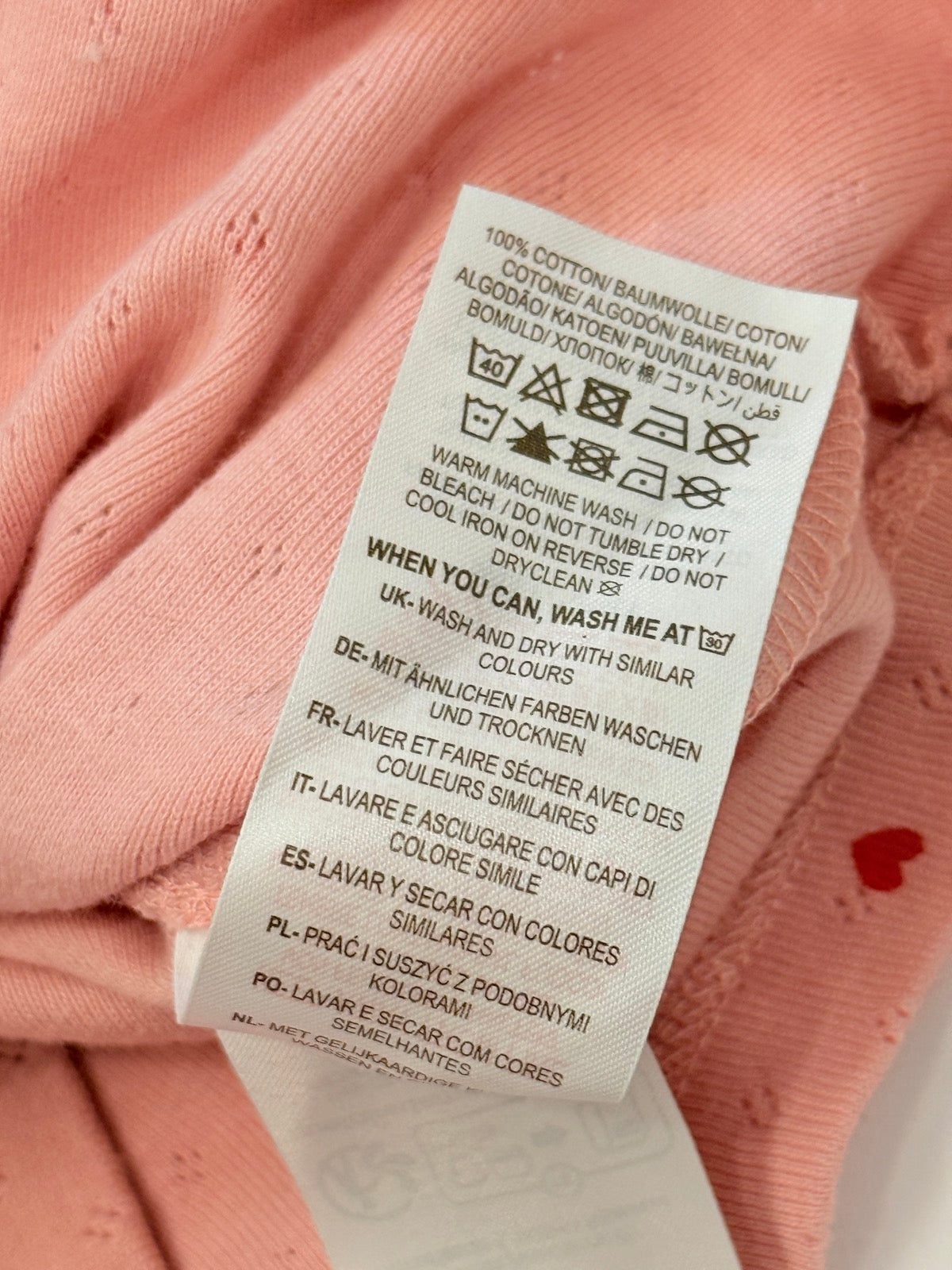 Mini Boden Pink Heart T-Shirt 4-5Y