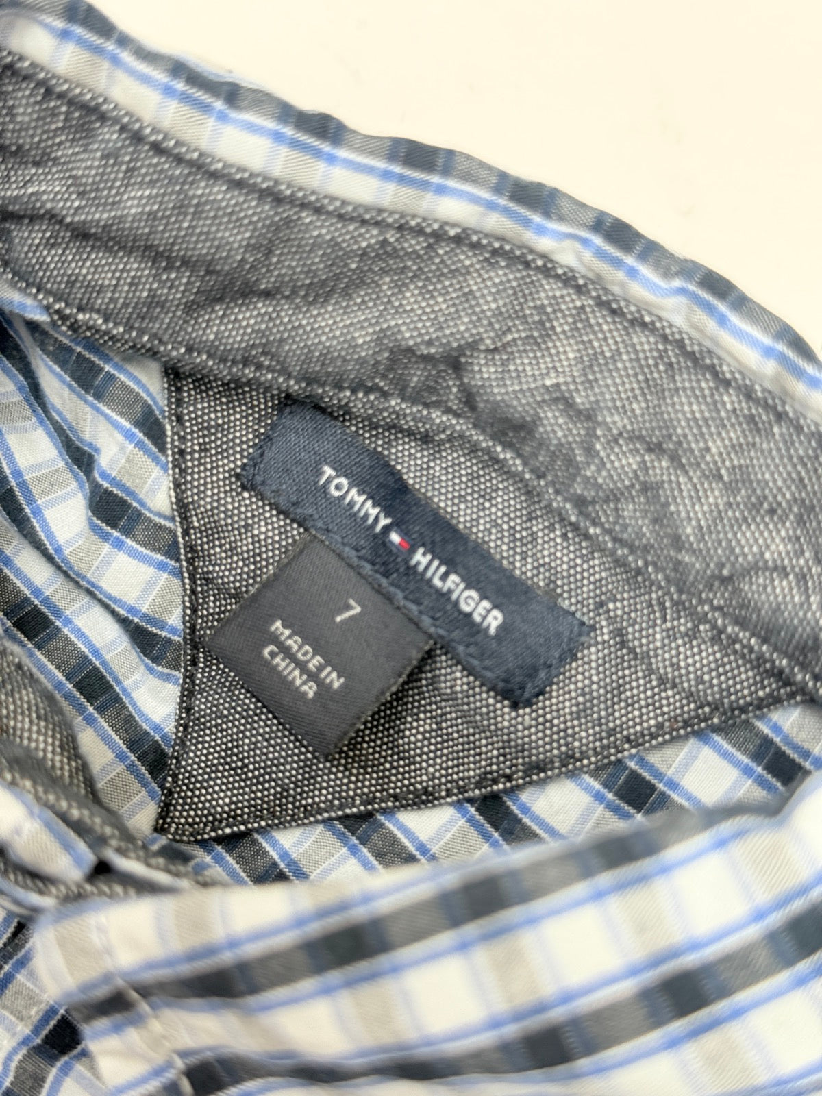 Tommy Hilfiger Plaid Button-Down Shirt Size 7