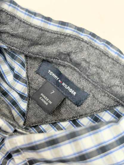 Tommy Hilfiger Plaid Button-Down Shirt Size 7