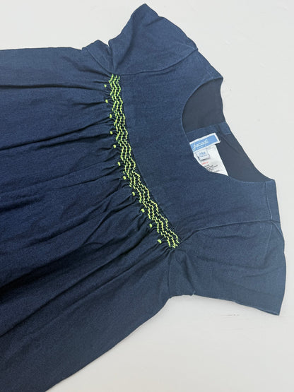 Jacadi Paris Smocked Denim Dress 24M
