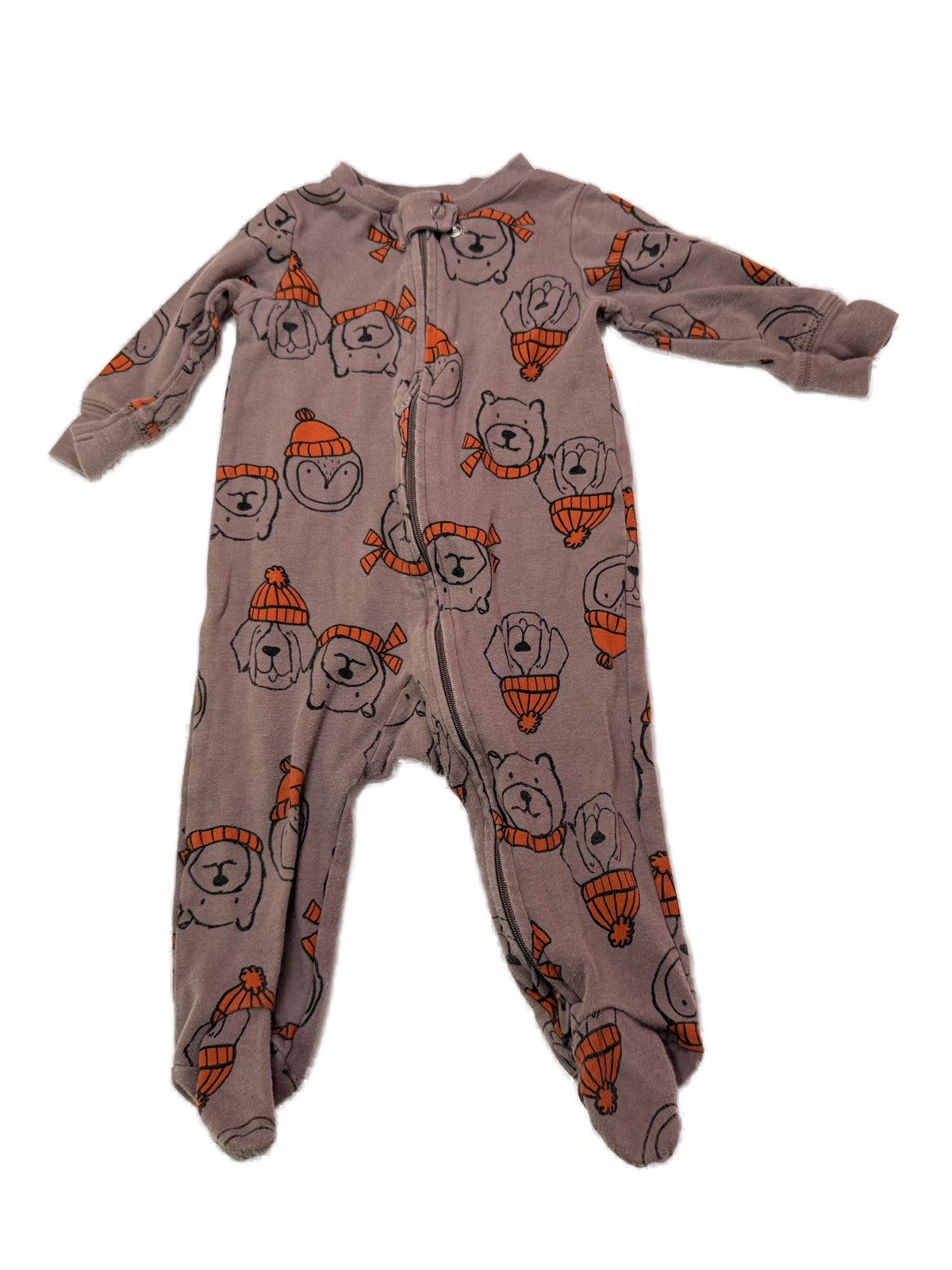 Carter's Animal Print Footed Sleeper 6m