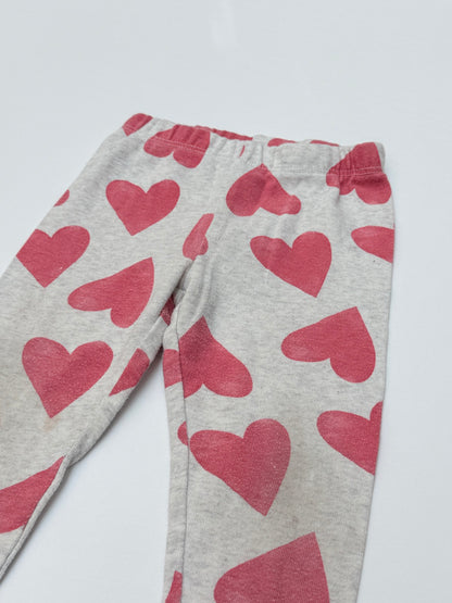 Carter's Heart Print Leggings 9M