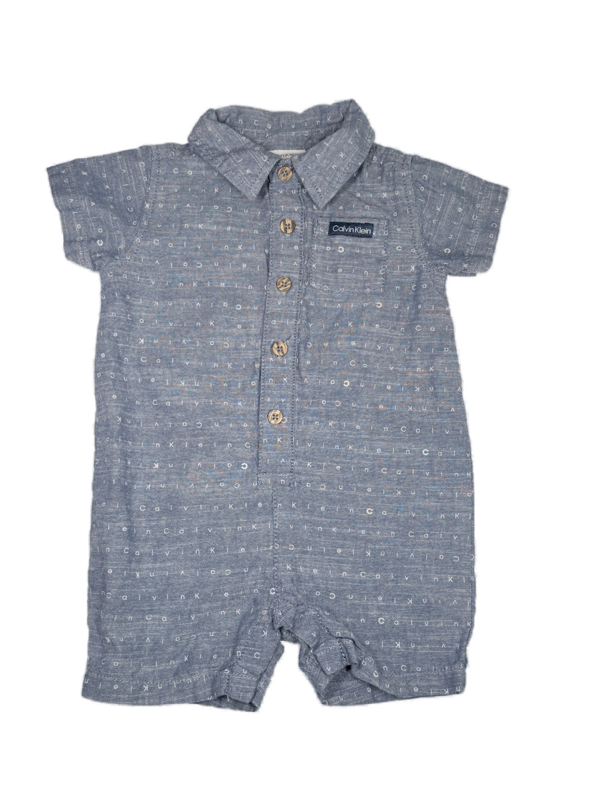 Calvin Klein Logo Romper 12M